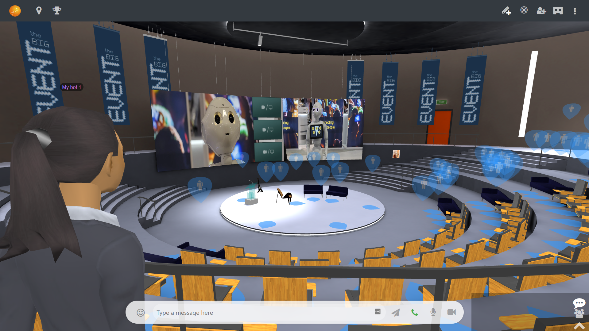 Virtual Reality Conference Platform 3D Online Conference Room